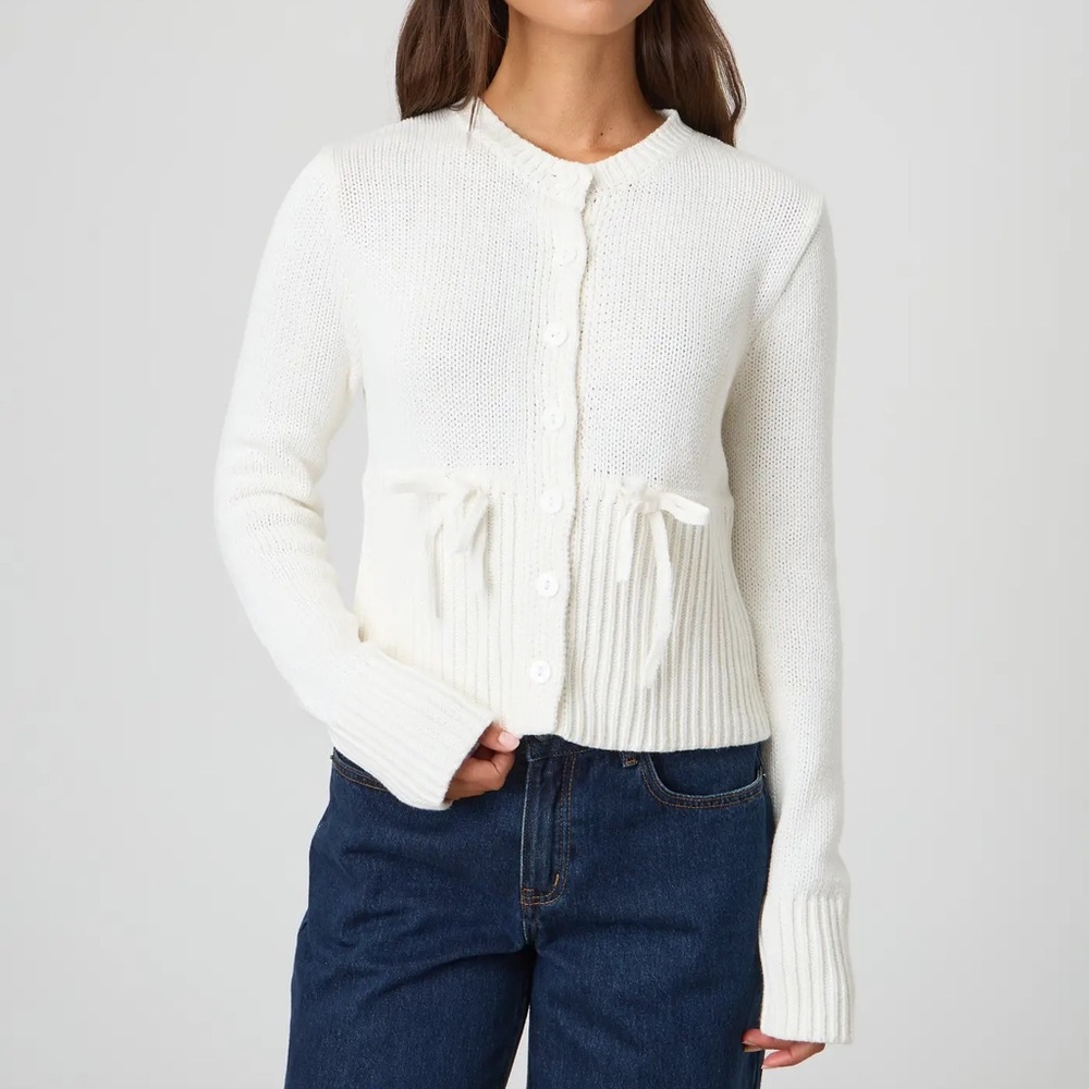 Glassons Detail Bow Cardigan Size Small